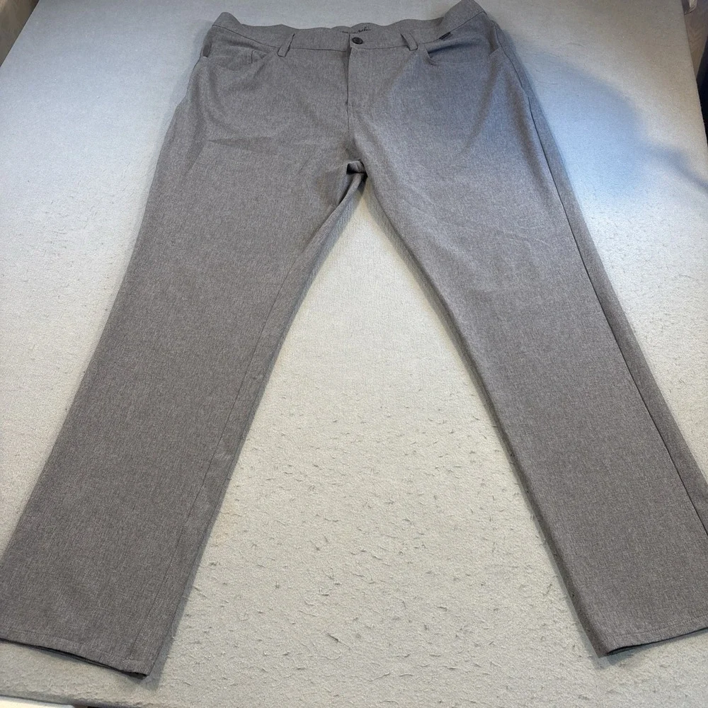 Travis Mathew Mens 40 Open To Close Tech Chino Golf Pants Performance GRAY